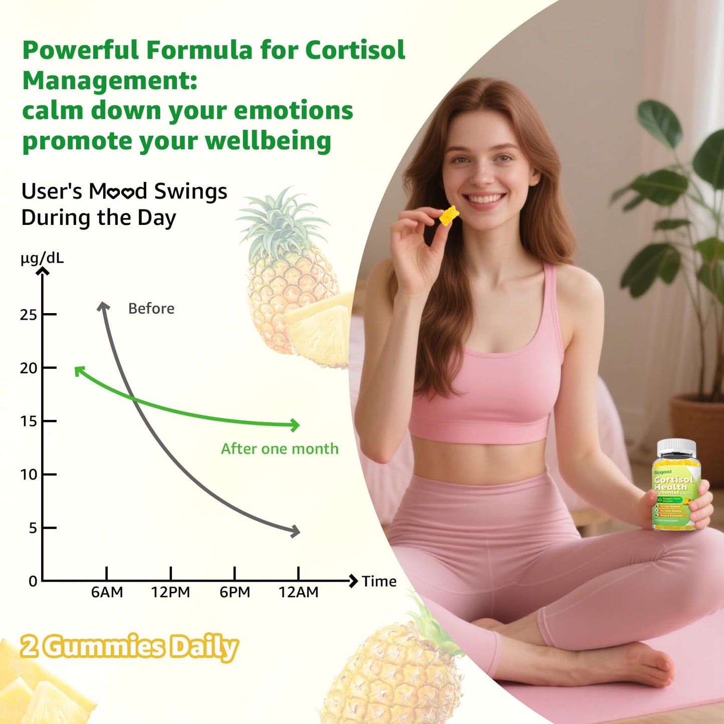 Sijigood Cortisol Gummies 120 Gummies