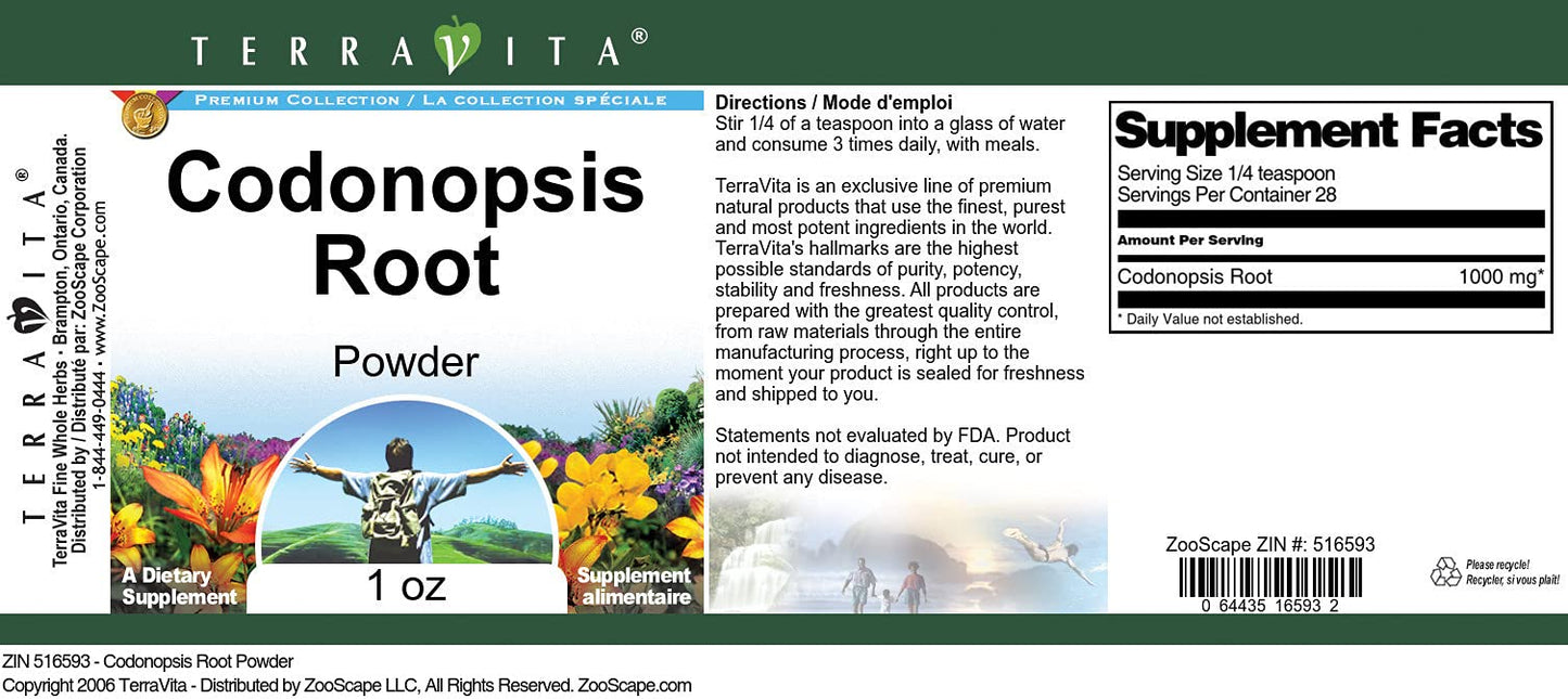 Terravita Codonopsis Root Powder 3 Pack