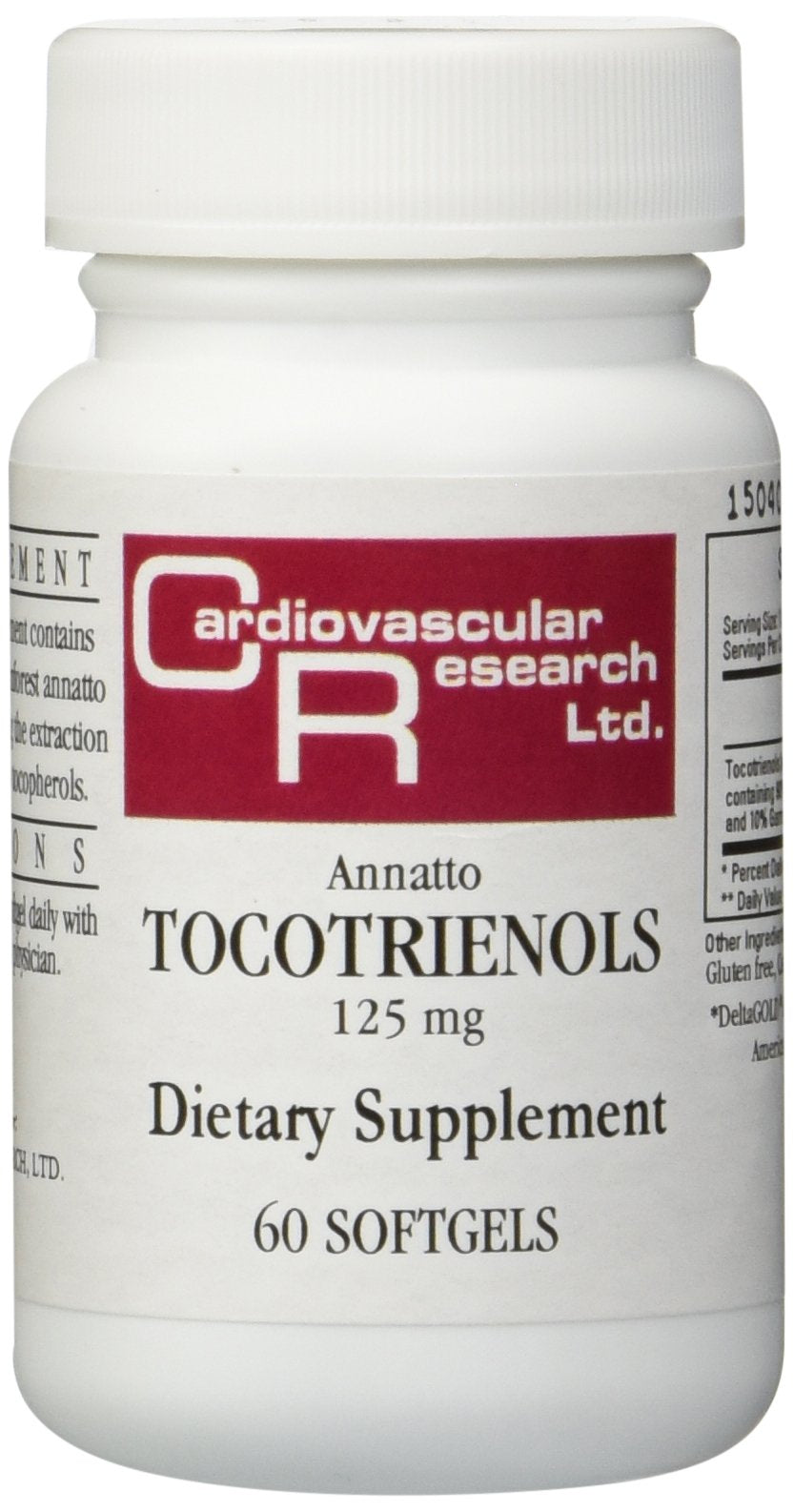 Ecological Formulas Annatto Tocotrienols 125 mg Softgels 60