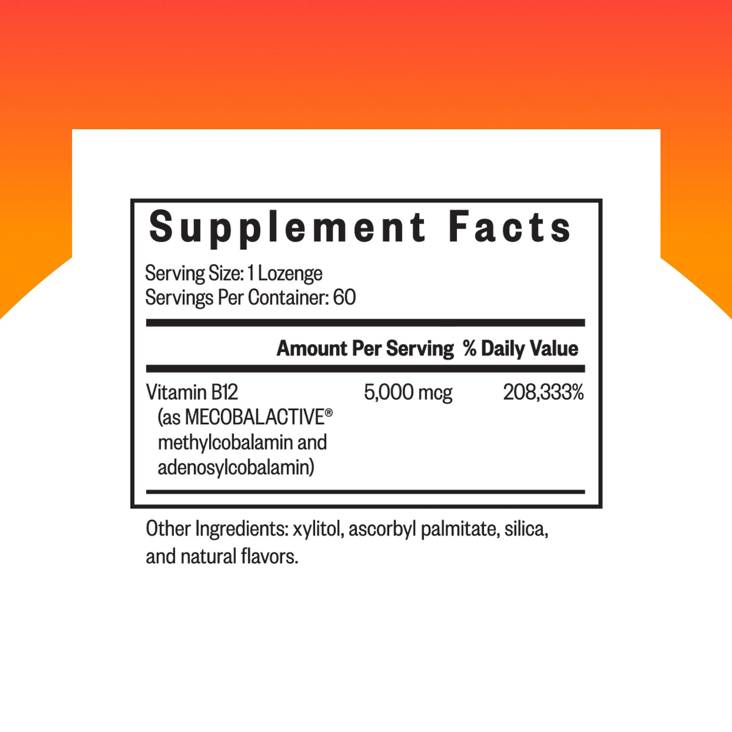 Seeking Health Methyl B12 5000 mcg Lozenges (Adenosylcobalamin & Methylcobalamin), 60 Count