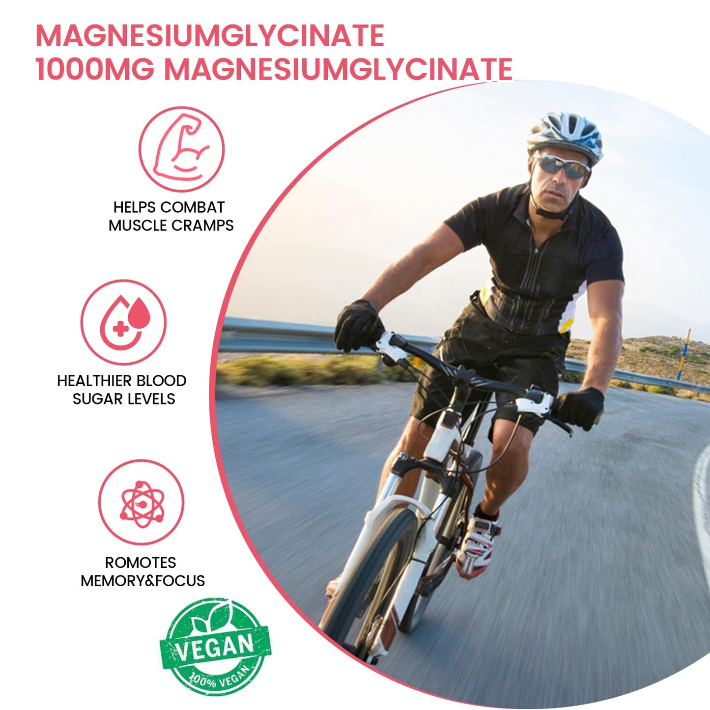 The Pretty Smart Food Co Magnesium Glycinate Gummy 90 Count