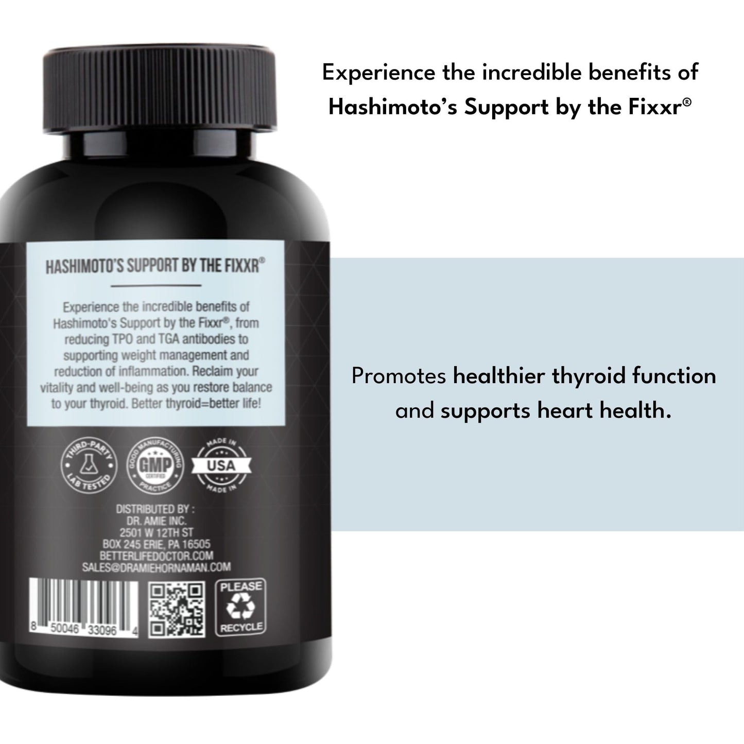 Fixxr Hashimoto's Support by Dr. Amie Antibody Reducing Complex Softgels, 30 Count