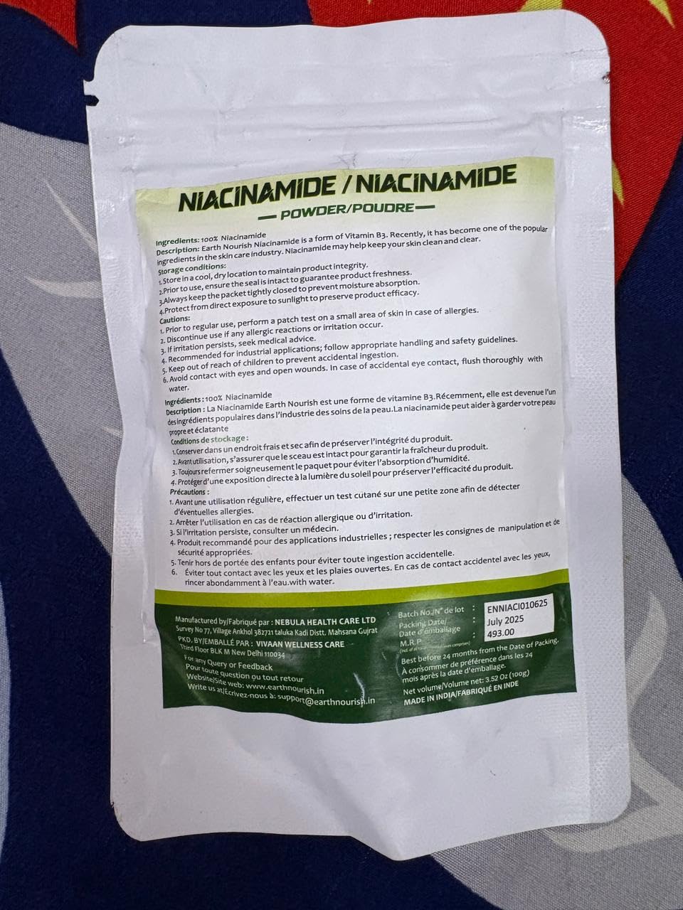 Earth Nourish Niacinamide Powder 3.52 oz