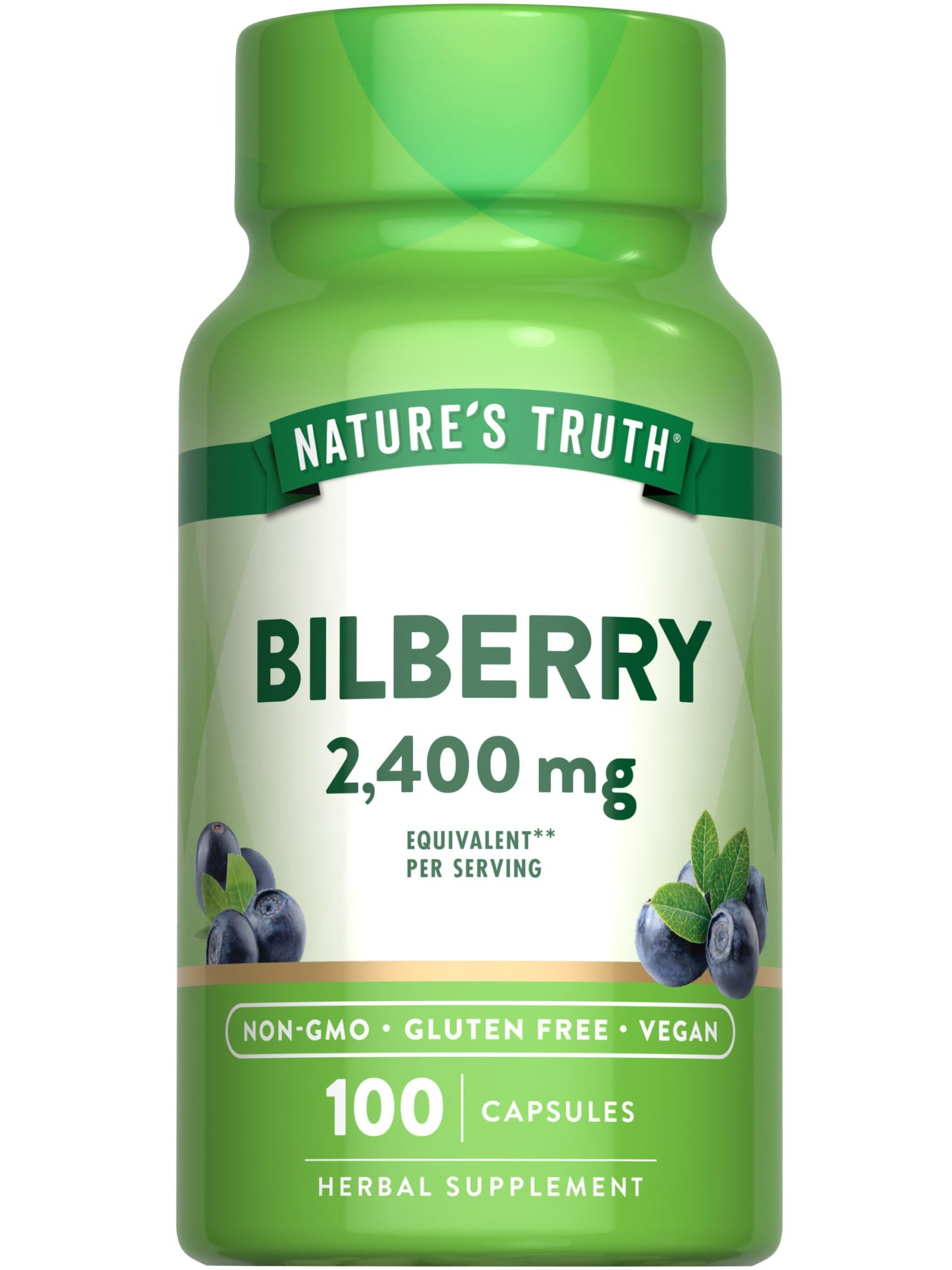 Nature's Truth Bilberry Extract Capsules 100 Count