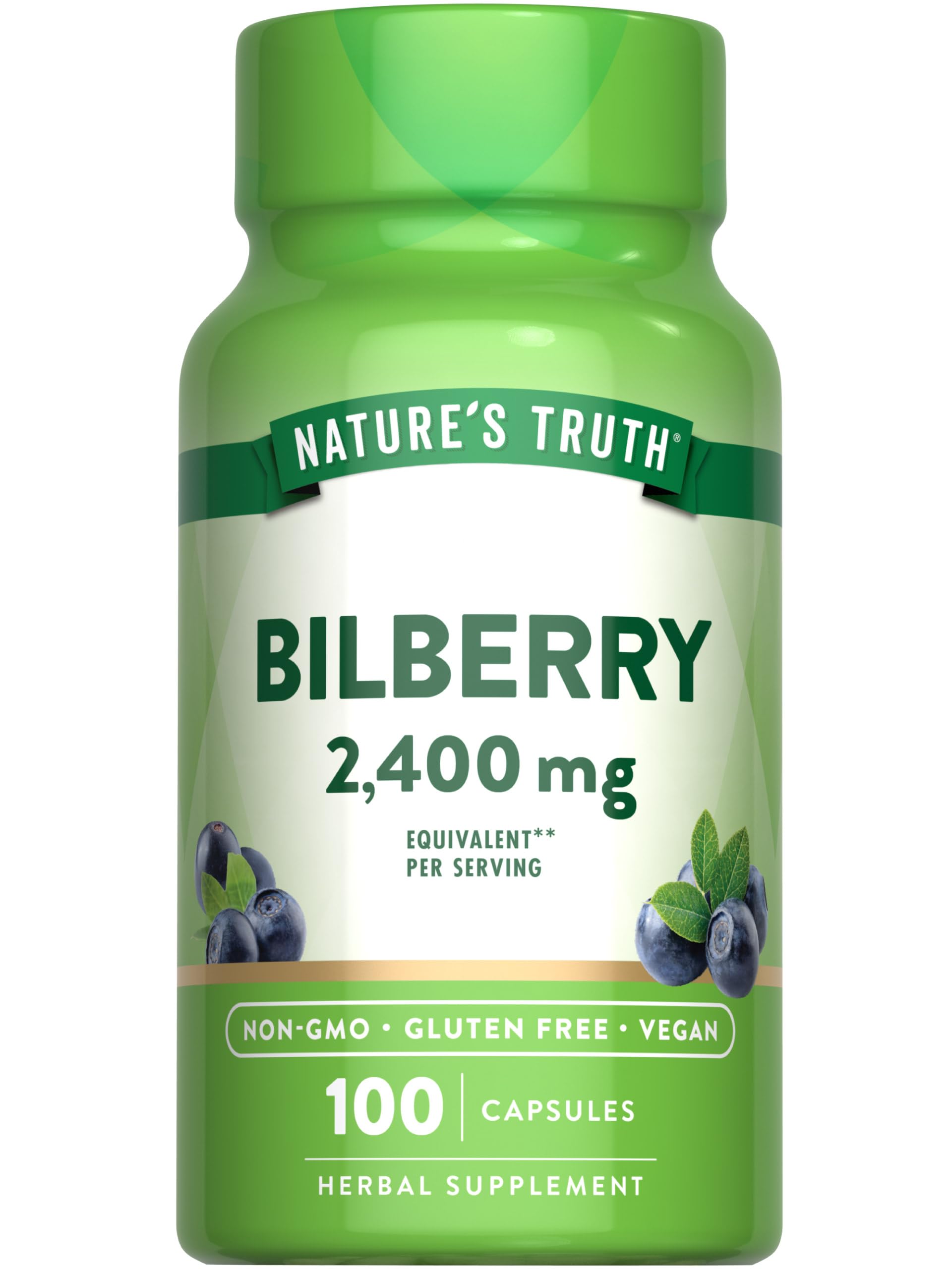 Nature's Truth Bilberry Extract Capsules 100 Count