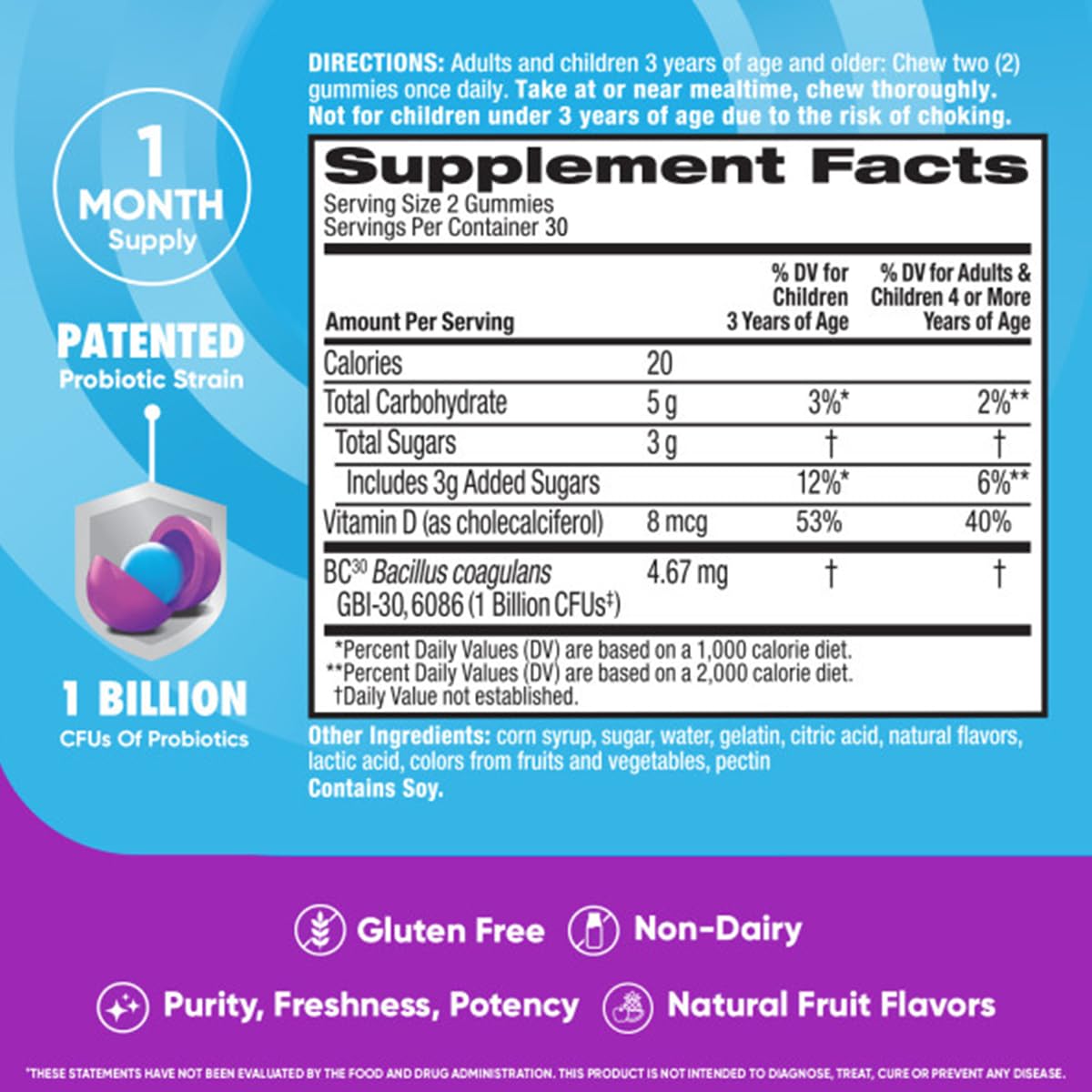 Schiff Digestive Advantage Probiotic Gummies, 120 Gummies