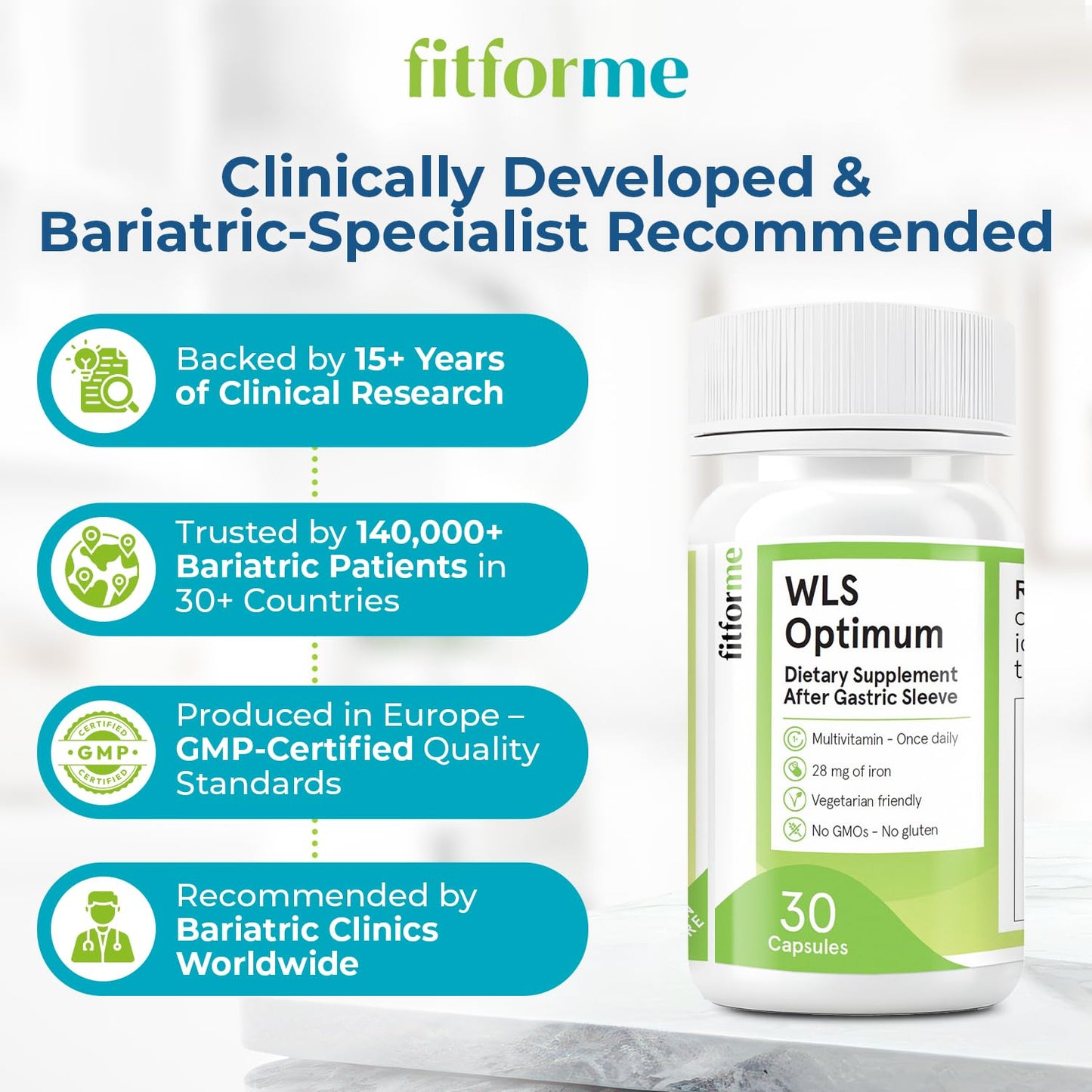 FitForMe Bariatric Multivitamin Capsule 90 Count