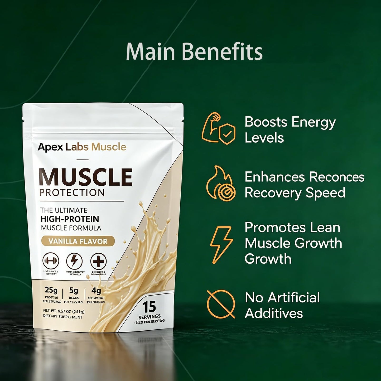 Cuprose Apex Labs Muscle Protein Powder 8.57 Ounce