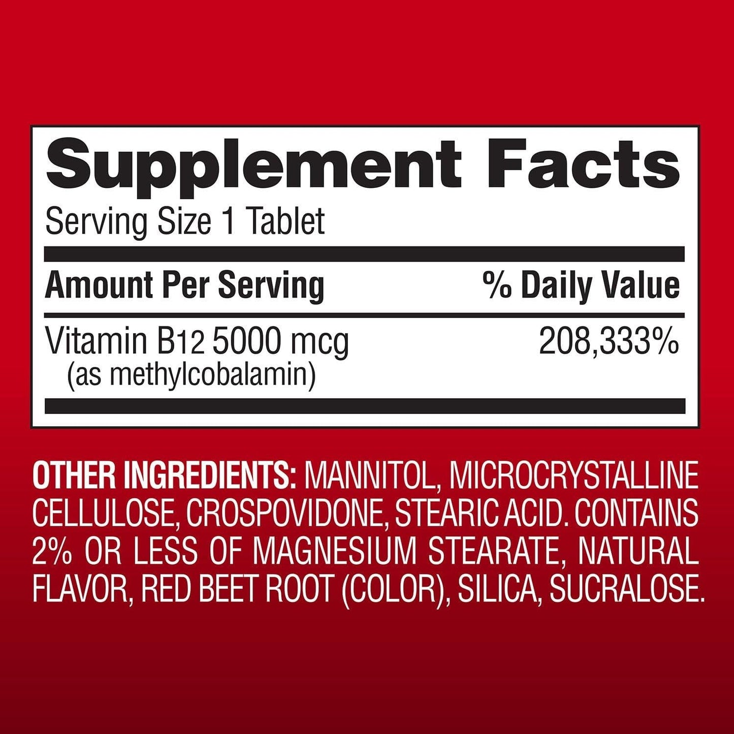 Member’s Mark Vitamin B12 Quick Dissolve Tablets, Cherry, 300 Count, 2 Pack