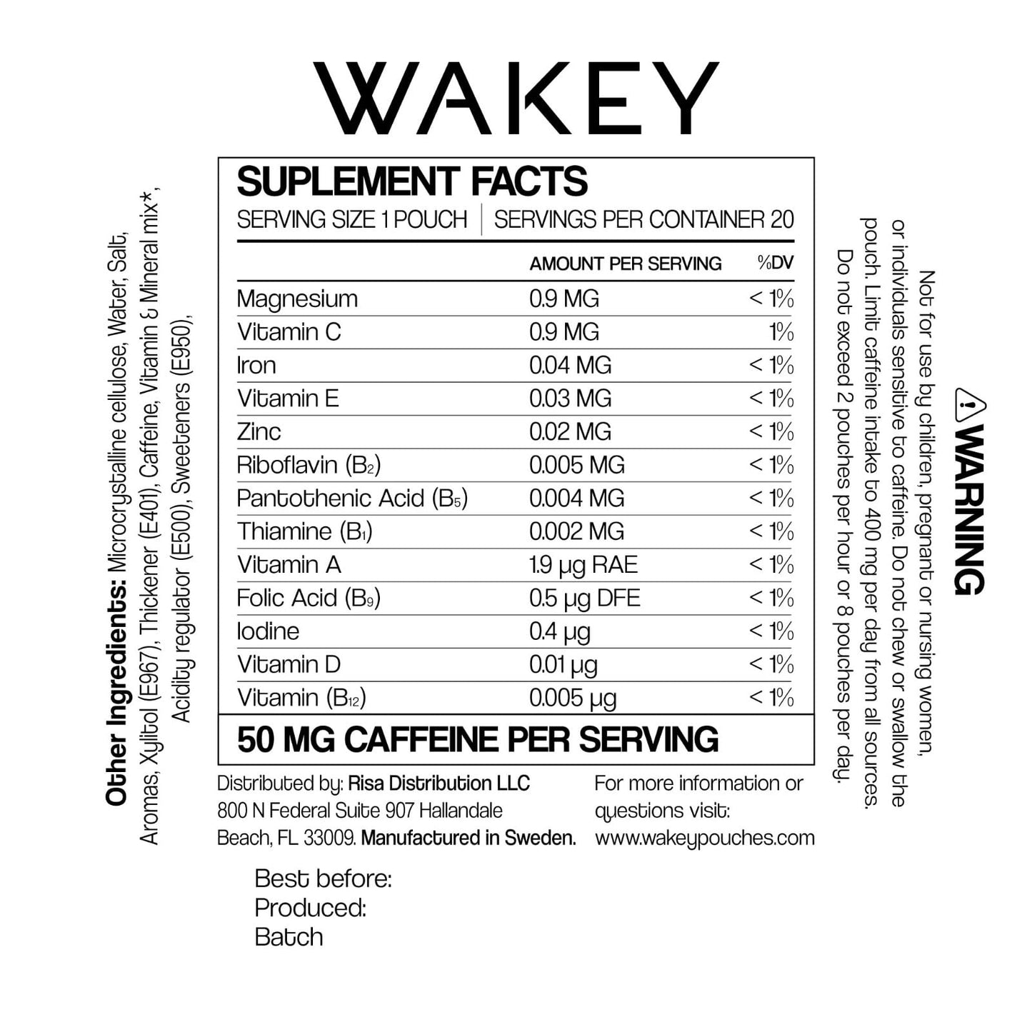 Wakey Energy Caplets 3 Count