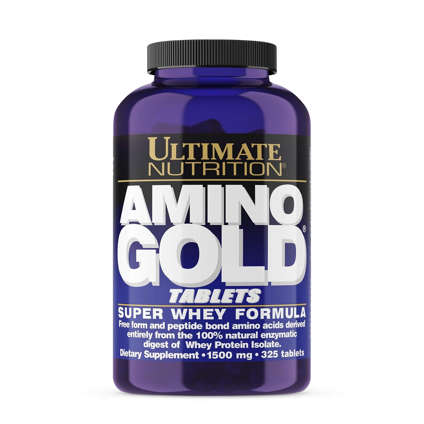 Ultimate Nutrition Amino Gold Complete Amino Acid and BCAA Supplement with Protein - Super Whey Protein Formula, 1500mg, 325 Tablets