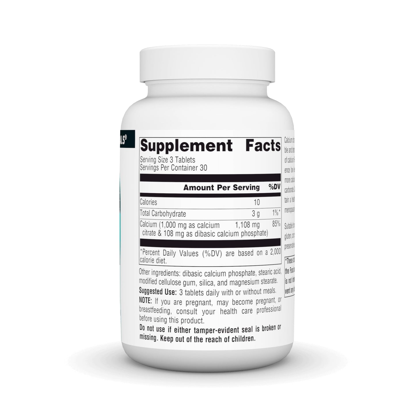 Source Naturals Calcium Citrate 1000 mg per Serving Tablets, 90 Count