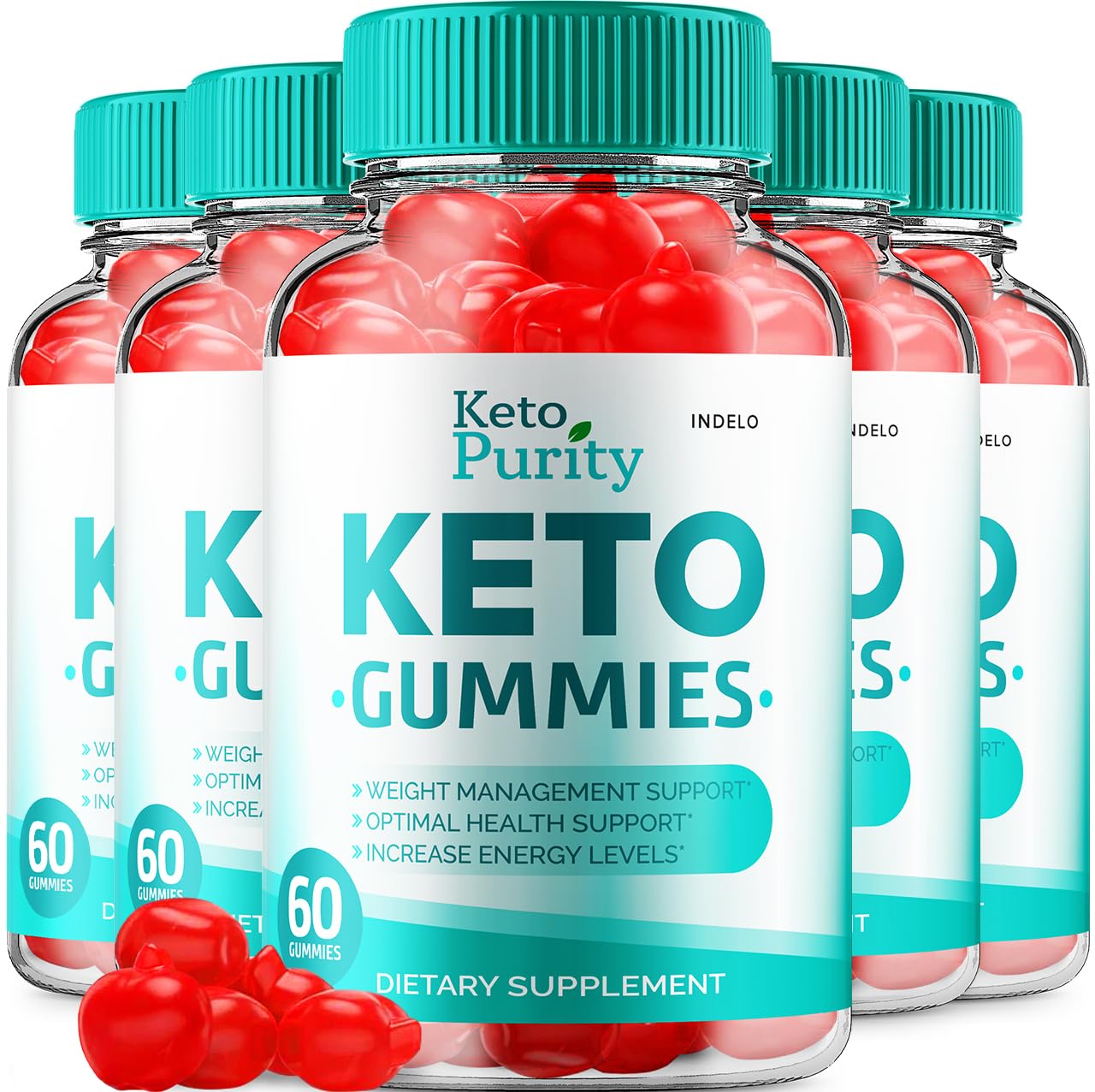 Indelo Keto Purity ACV Gummies, 300 Gummies