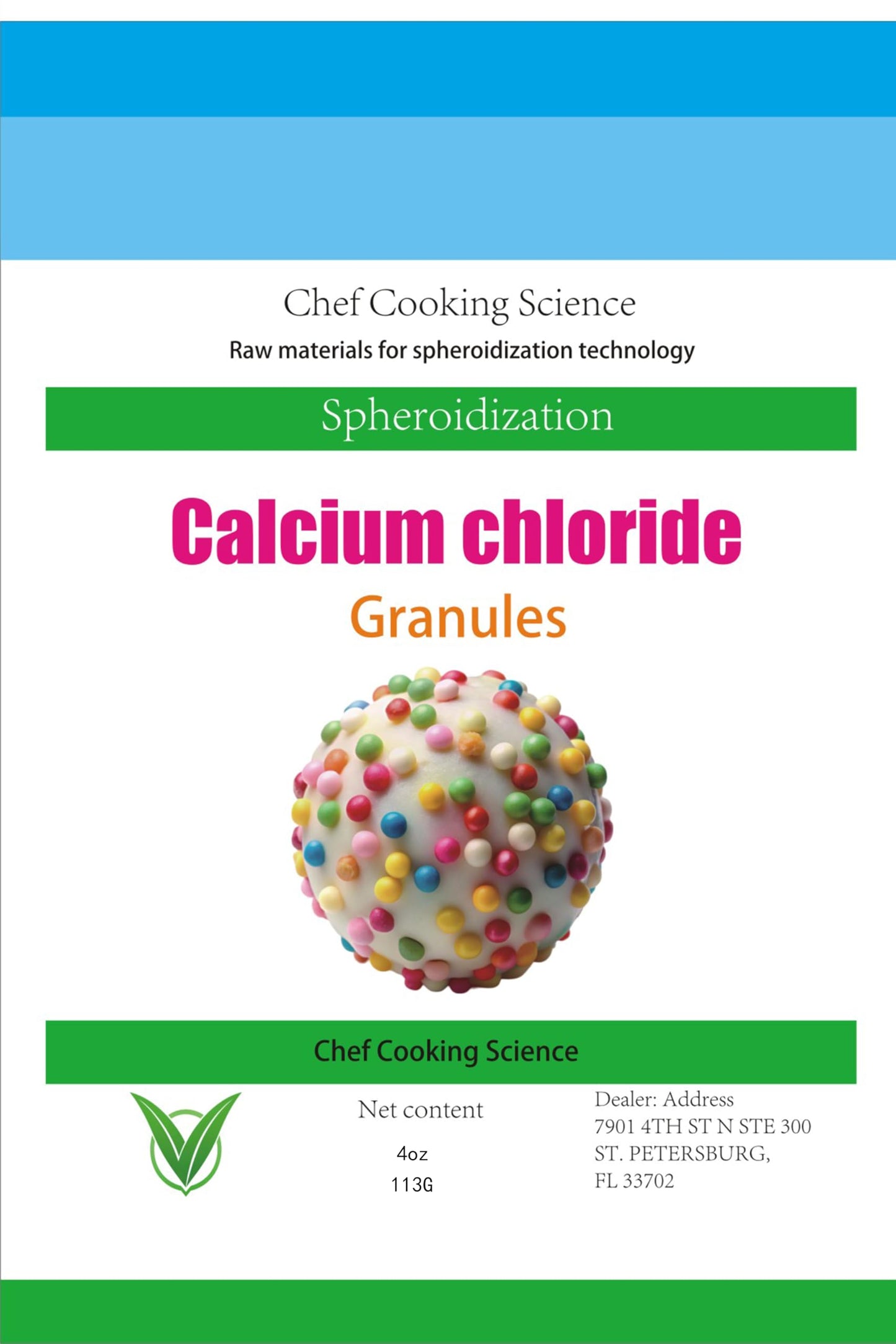 LEIMENGCHEF Sodium Alginate and Calcium Chloride Set, Powder, 8