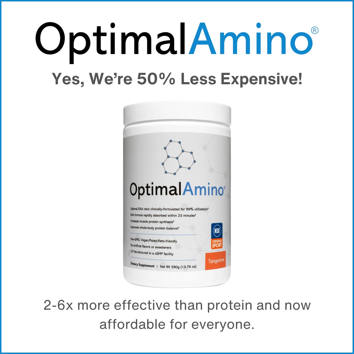 OptimalAmino Amino Acid Powder 13.76 Ounce