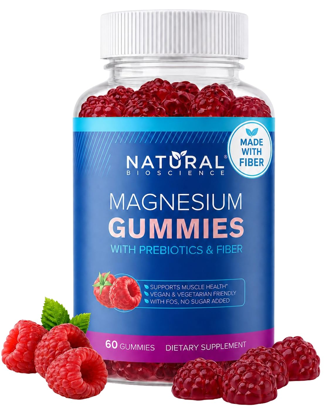 Natural BioScience Magnesium Gummies 60 Count