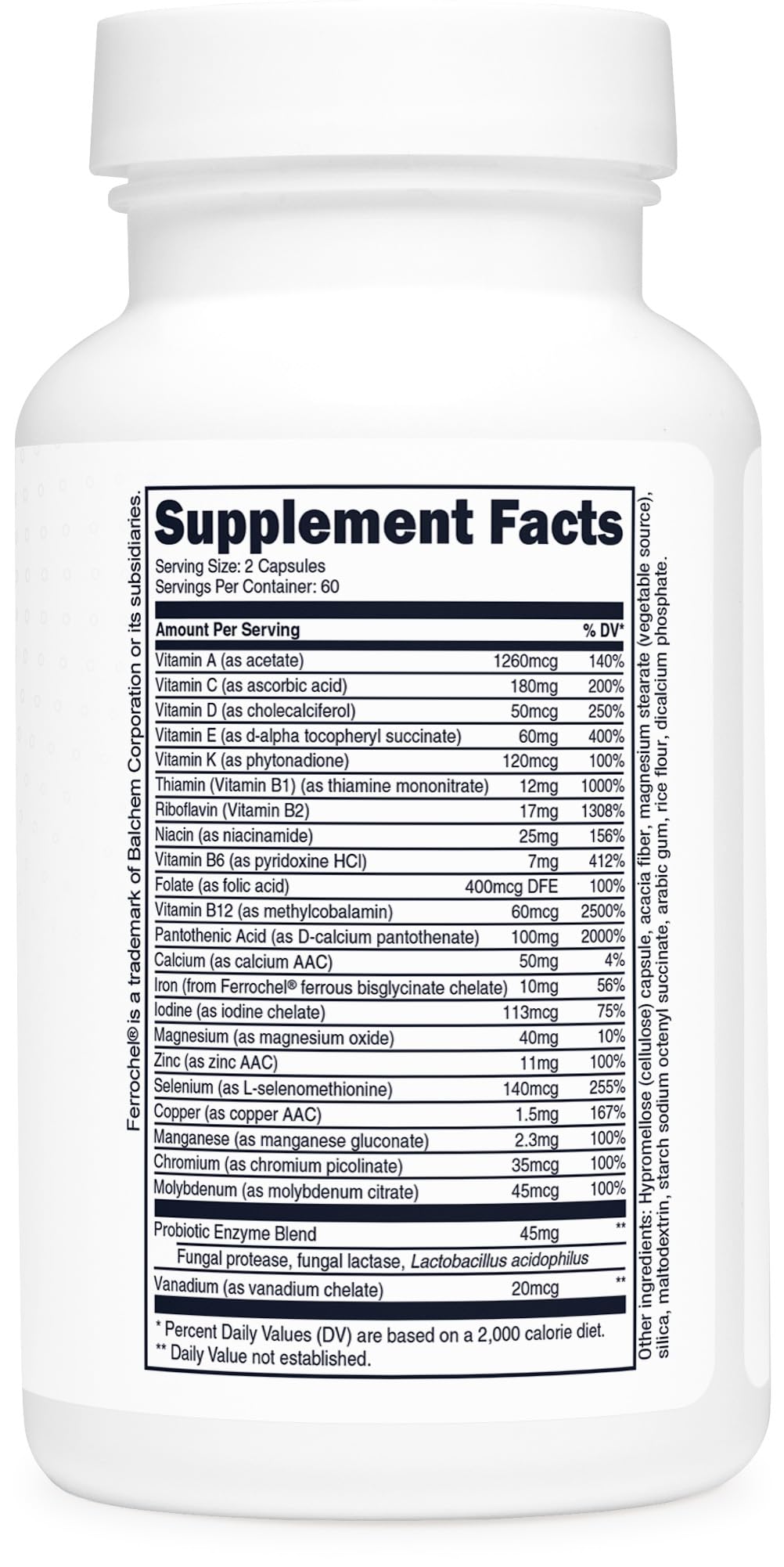 Type Zero Multivitamin Capsules 120 Count