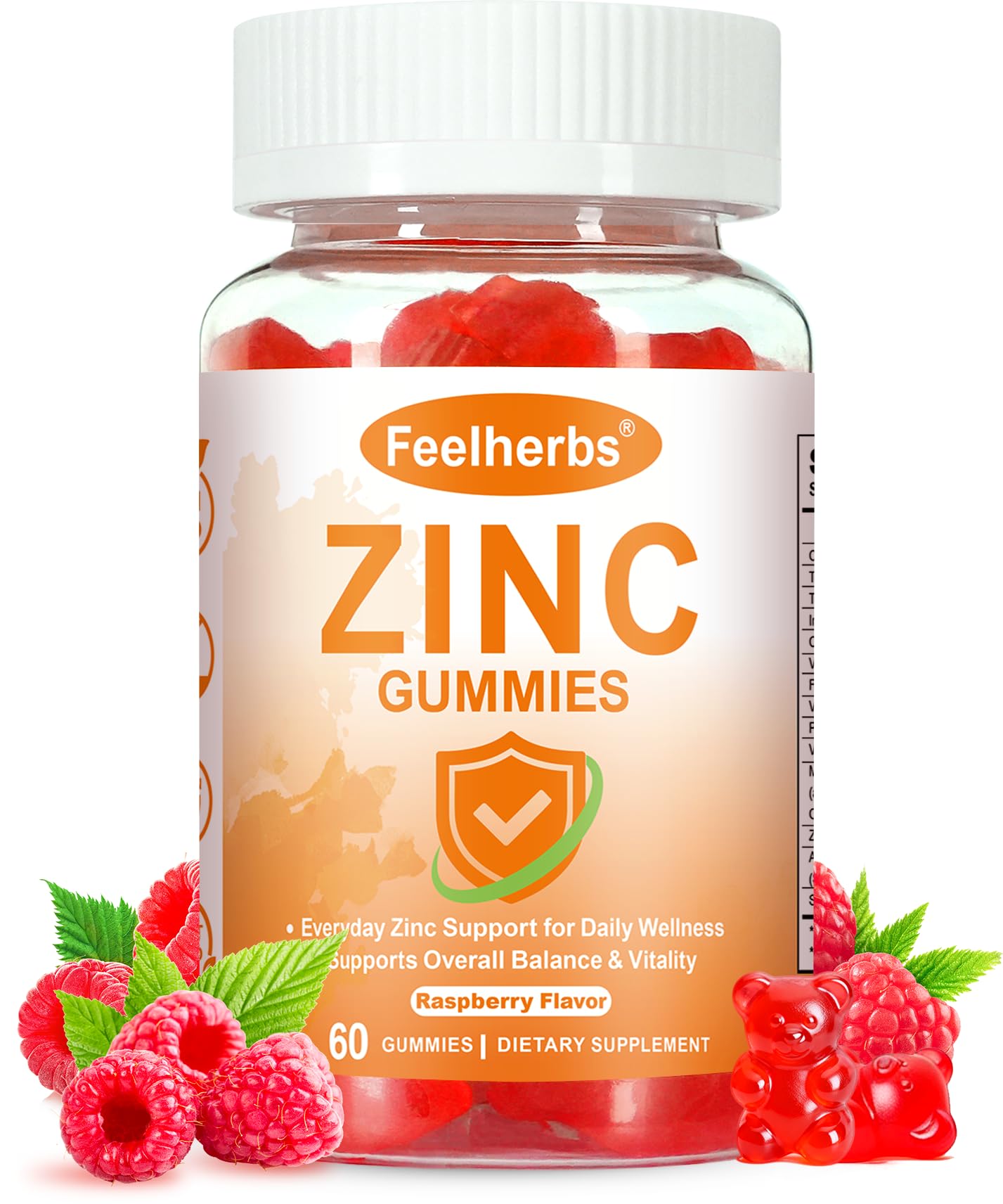 Feelherbs Zinc Gummies for Women Immune & Skin, 60 Count