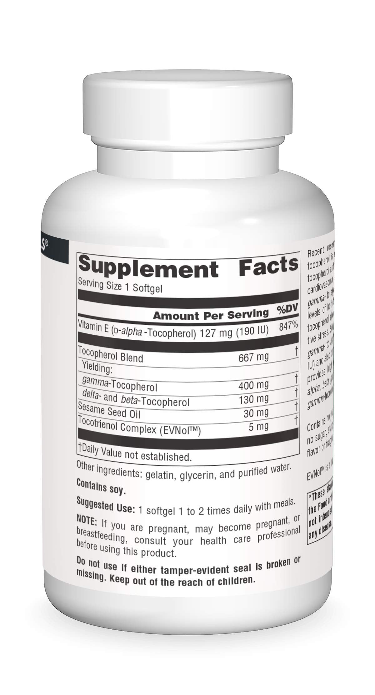 Source Naturals Gamma E Complex 400 mg Softgels 120