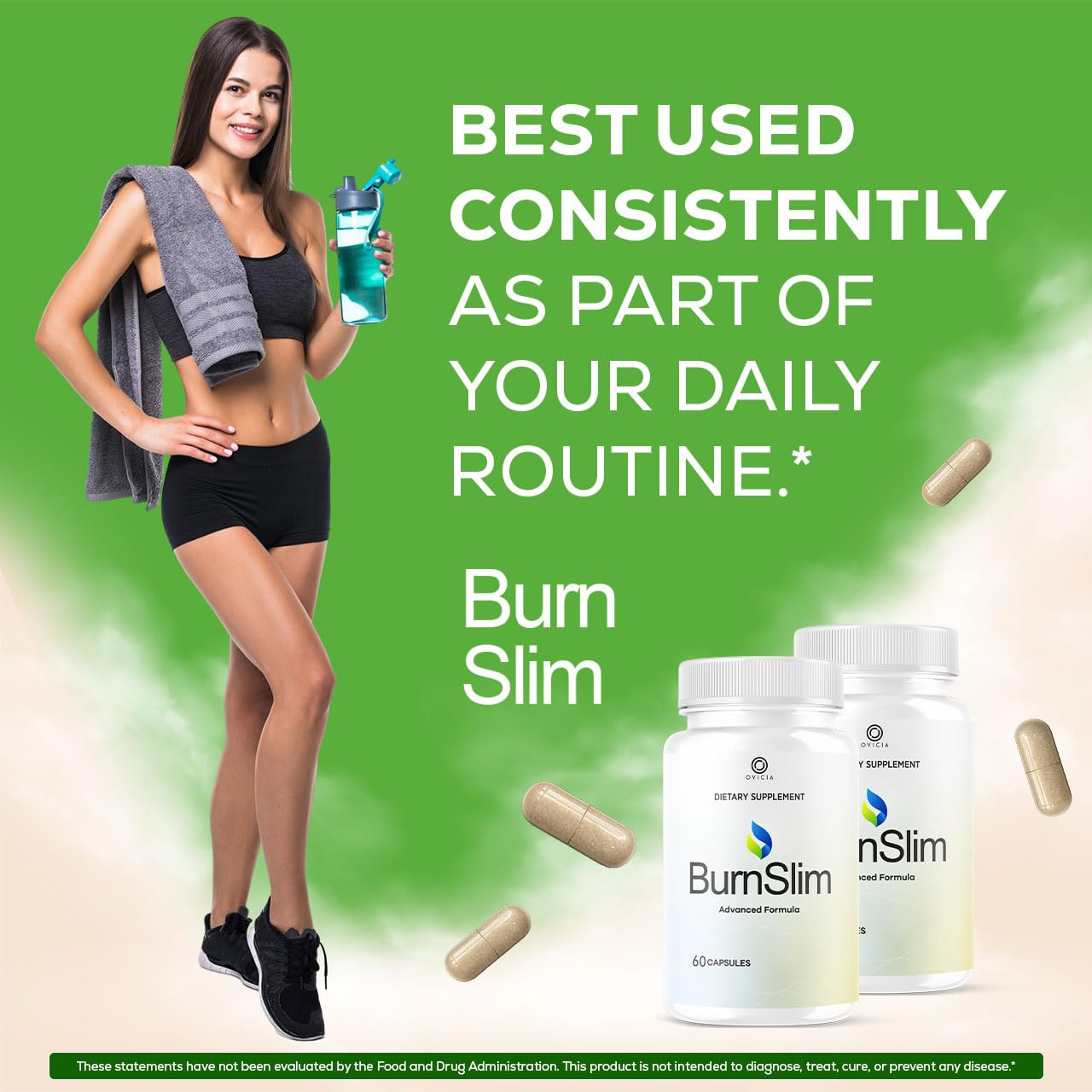 OVICIA Burn Slim Capsules, 180 Capsules