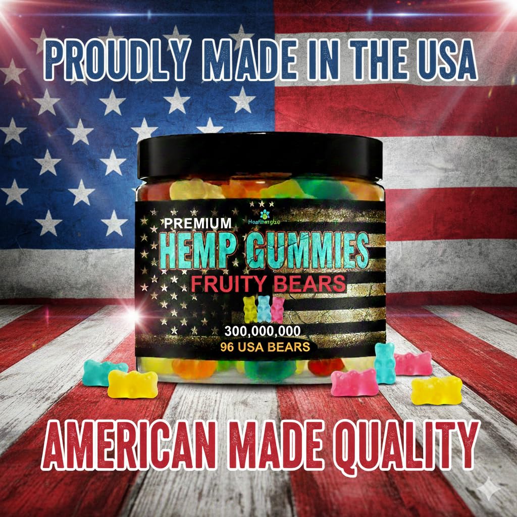 Healthergize Hemp Gummies for Sleep and Relaxation Chewable, 96 Count