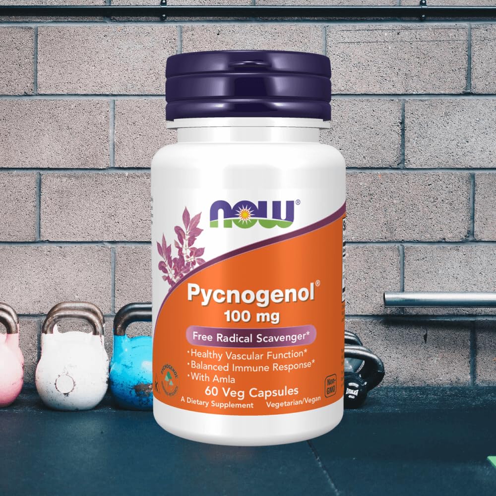 NOW Foods Pycnogenol 100 mg, 60 Capsules