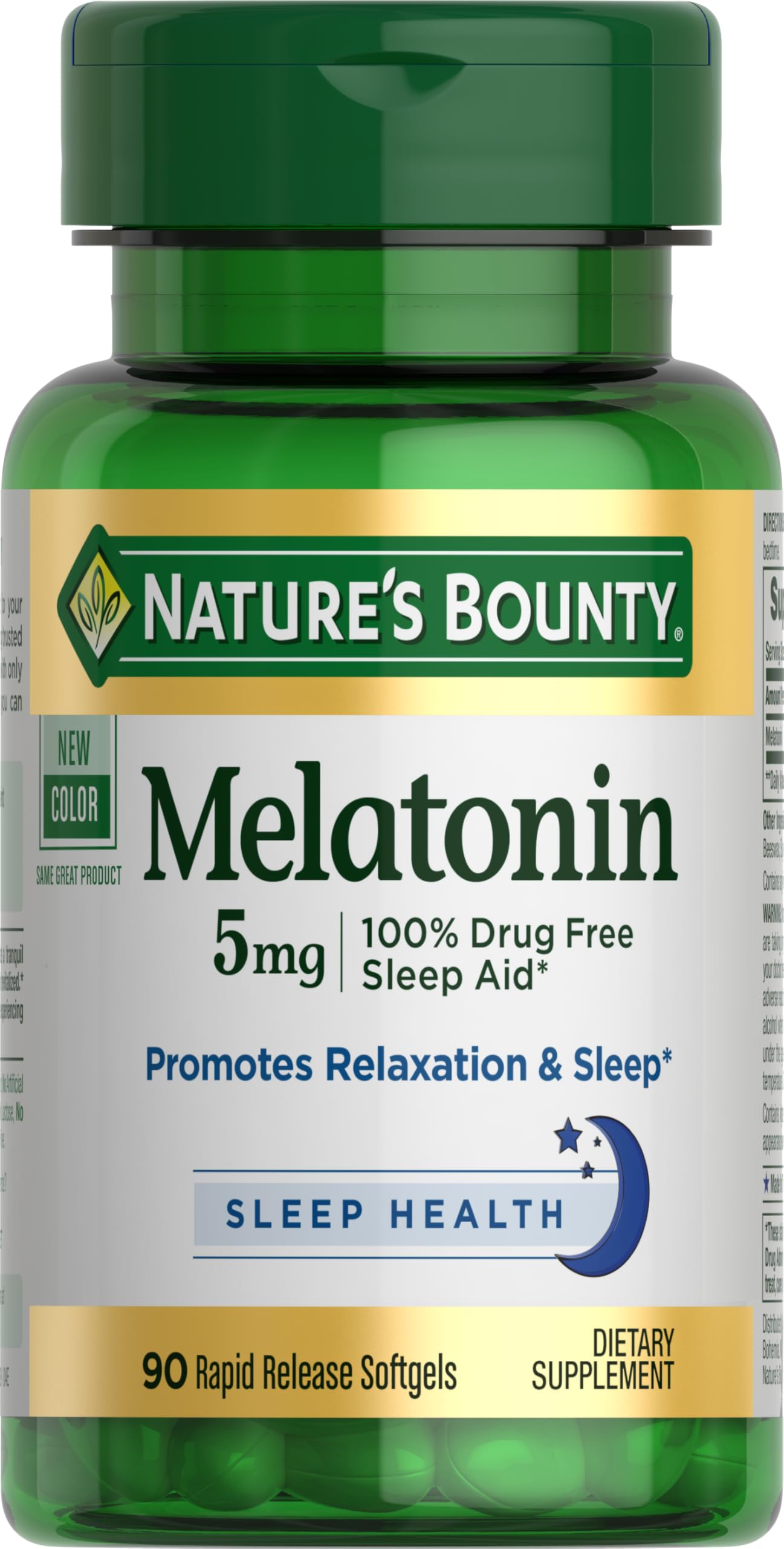 Nature's Bounty Melatonin 5mg Softgels 90-Count