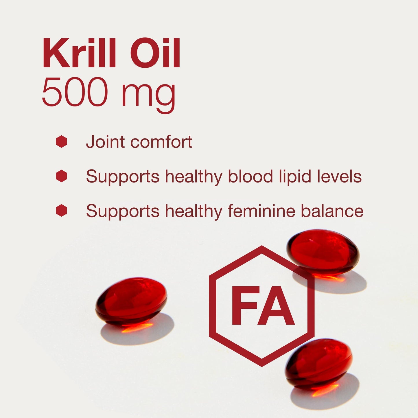 PROTOCOL FOR LIFE BALANCE Krill Oil 500mg, DHA & EPA Softgels 60