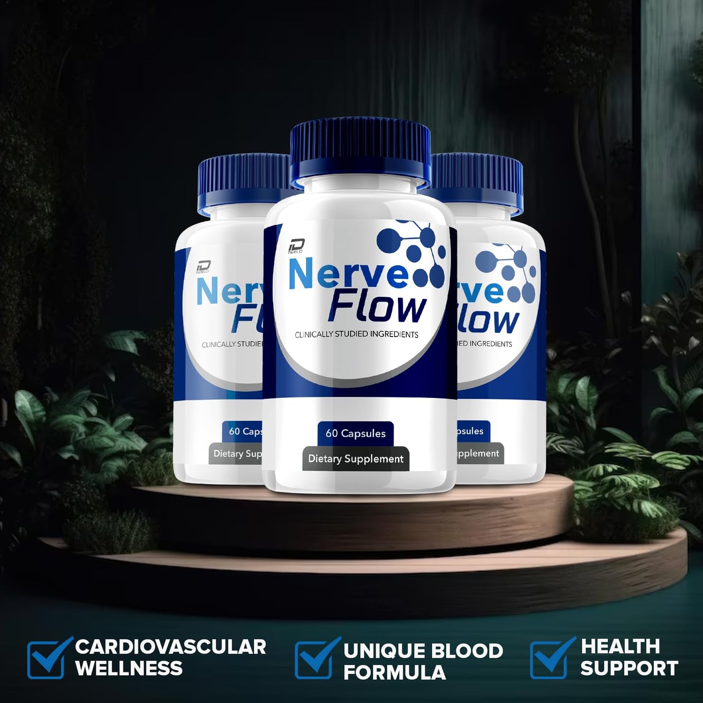 Indelo Nerve Flow Capsules, 180 Capsules
