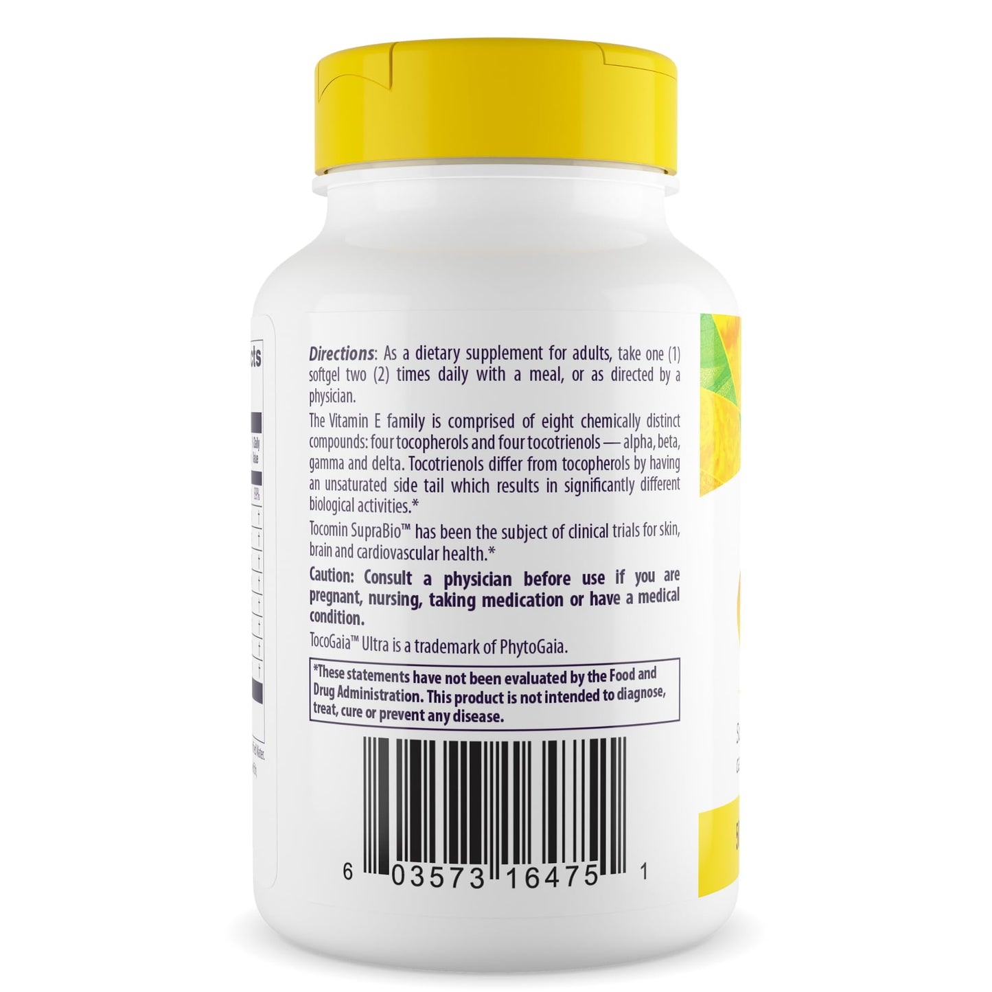 Healthy Origins Tocomin SupraBio Tocotrienols 50 mg Softgel, 60 Count
