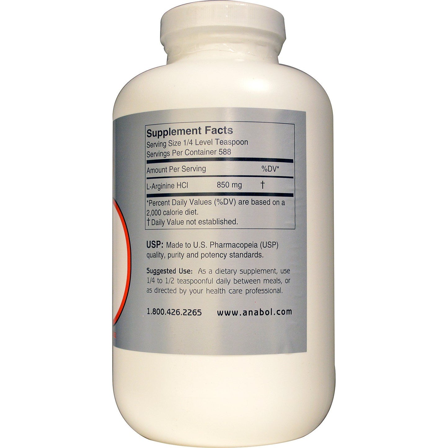 Anabol Naturals L-Arginine Powder 17.637 oz