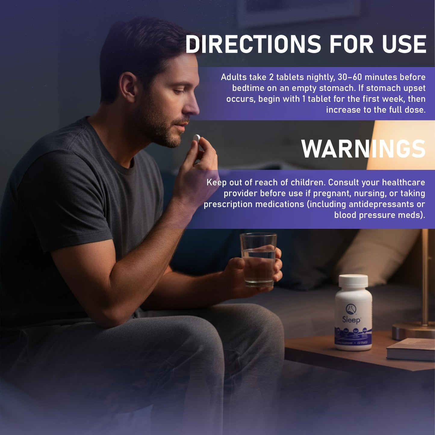 Nugevity Sleep Tablets, 60 Count