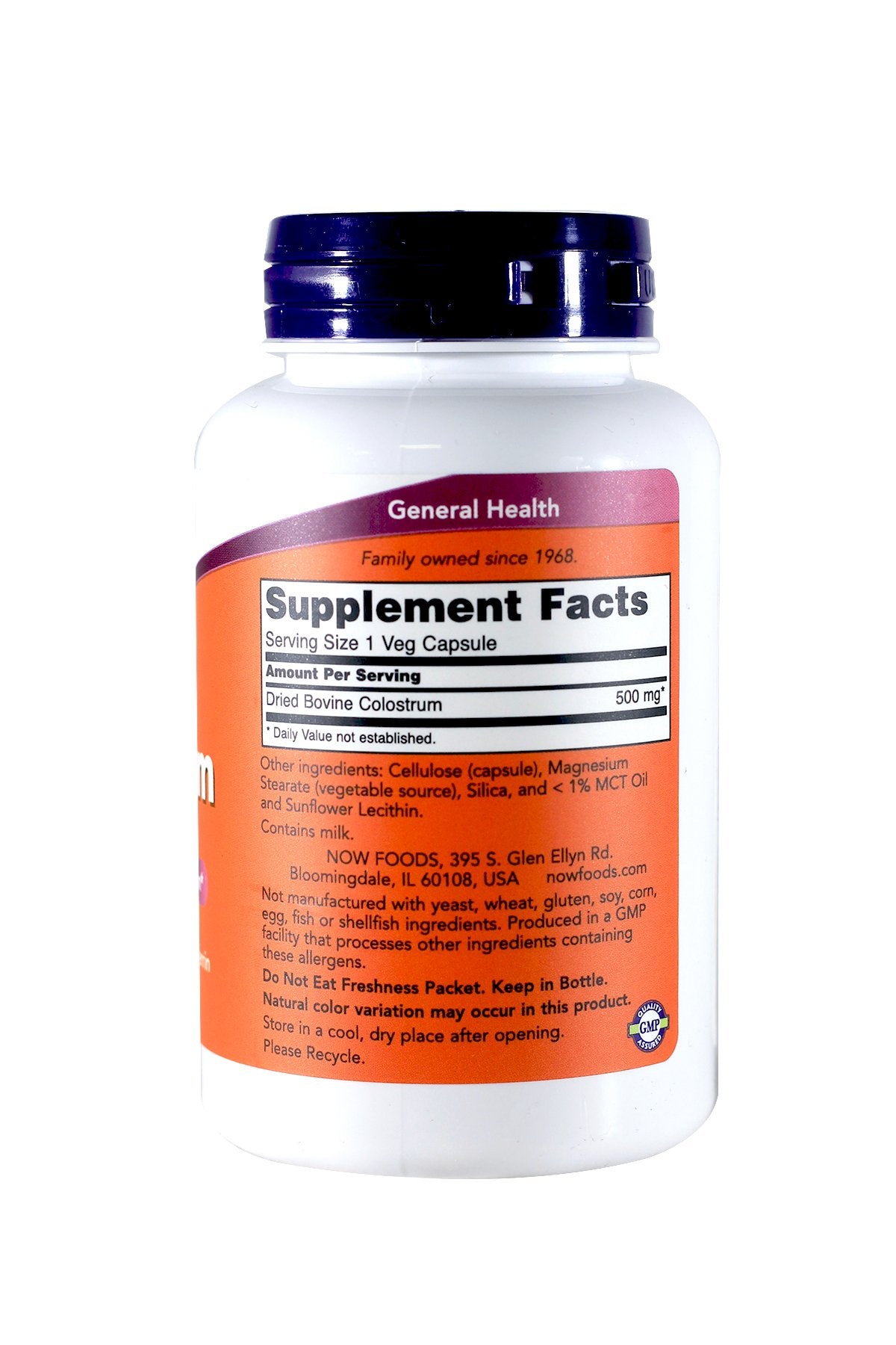 NOW Foods Colostrum 500mg Capsule 240 Capsules