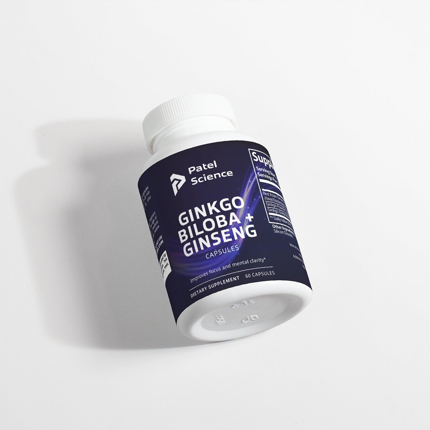 Patel Science Ginkgo Biloba + Ginseng Powder 0.25 Ounce