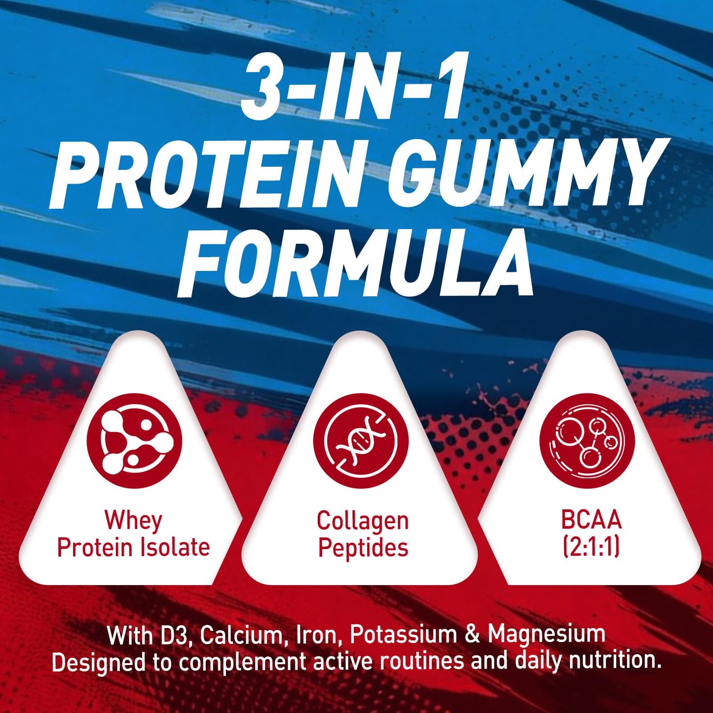 HOLLEGEND Whey Protein Gummies 14.4 oz (Pack of 2)