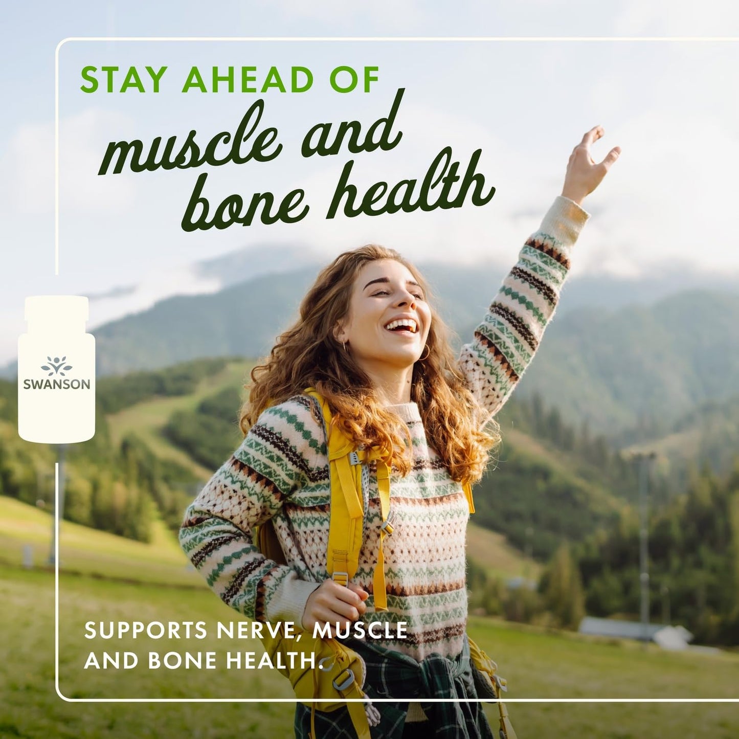Swanson Magnesium Bone & Muscle Health Support 200 Milligrams (2 Capsules per 400 mg Serving Magnesium Oxide) 500 Capsules