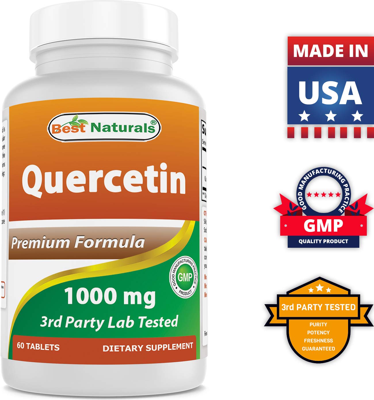 Best Naturals Quercetin 1000 mg Tablet - Immune Health, 60 Tablets