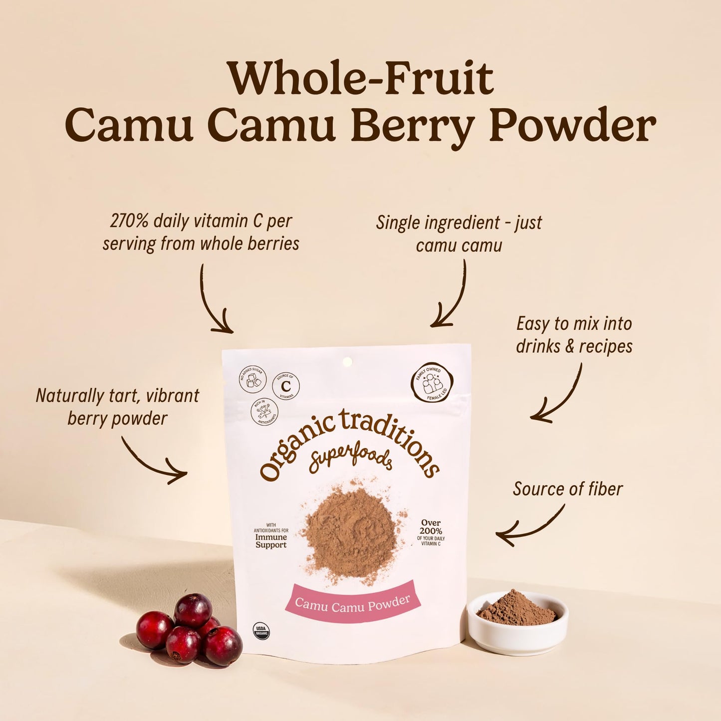 Organic Traditions Camu Camu Powder 1