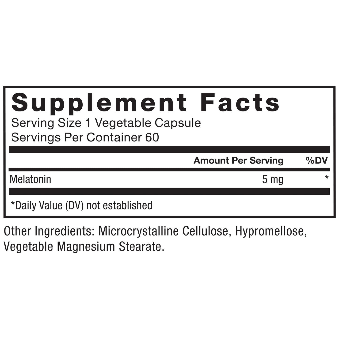 Force Factor Melatonin 5mg Capsule 60 Count