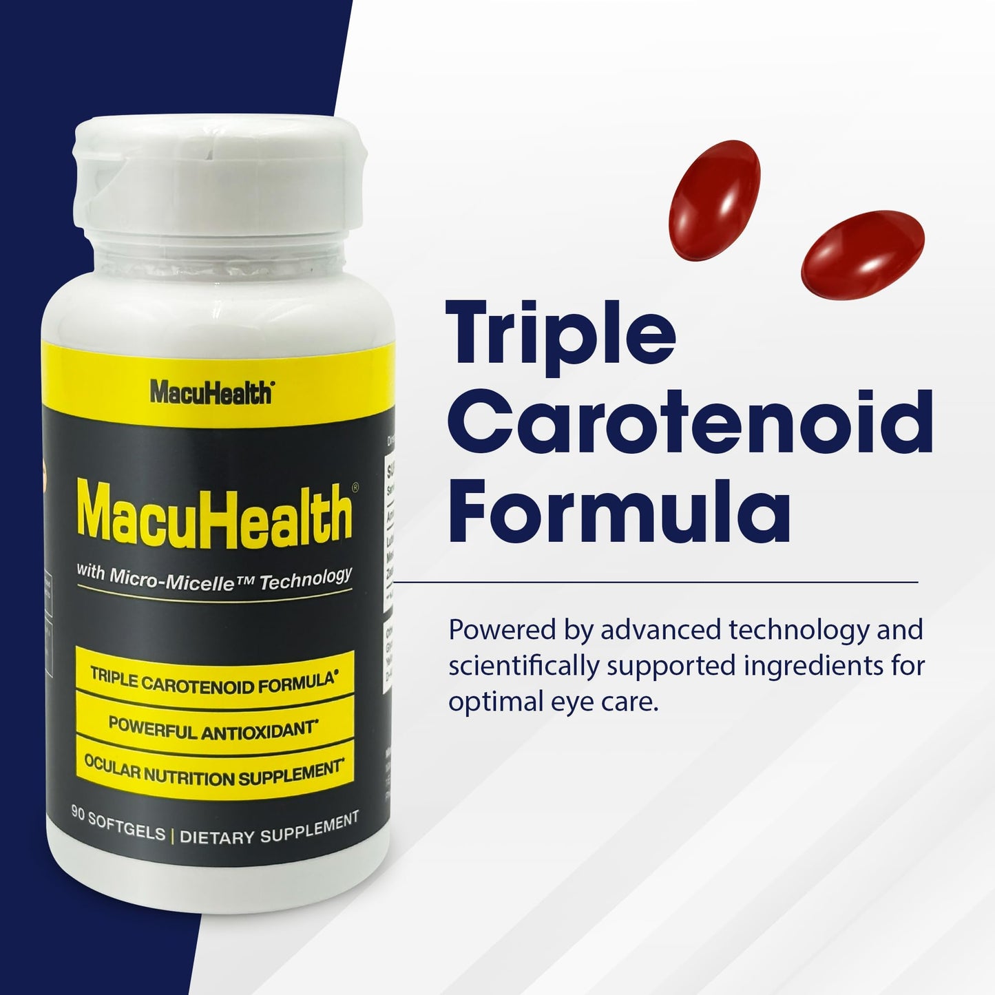 Macuhealth Triple Carotenoid Formula Softgels 90 Count