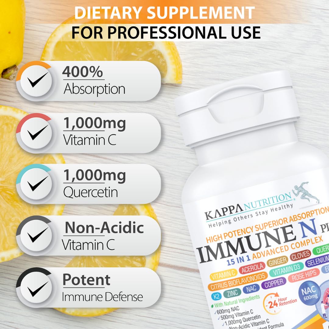 KAPPA NUTRITION Immune N Plus 15 in 1 Capsule, 60 Count