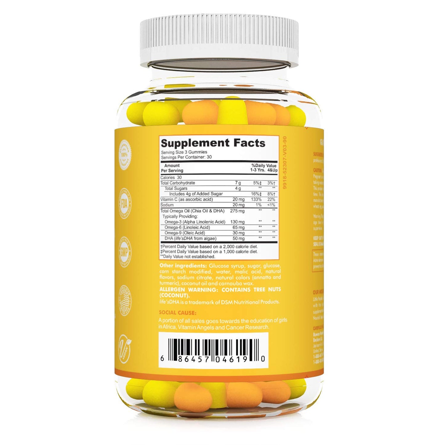 RUWAA NUTRITION Vegan Omega 3 Fatty Acid Supplements Gummies 270