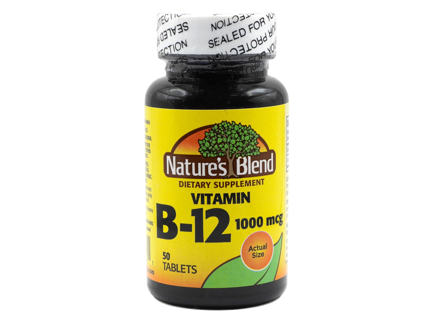 Nature's Blend Vitamin B12 Tablets 1000 mcg, 50 Tablets