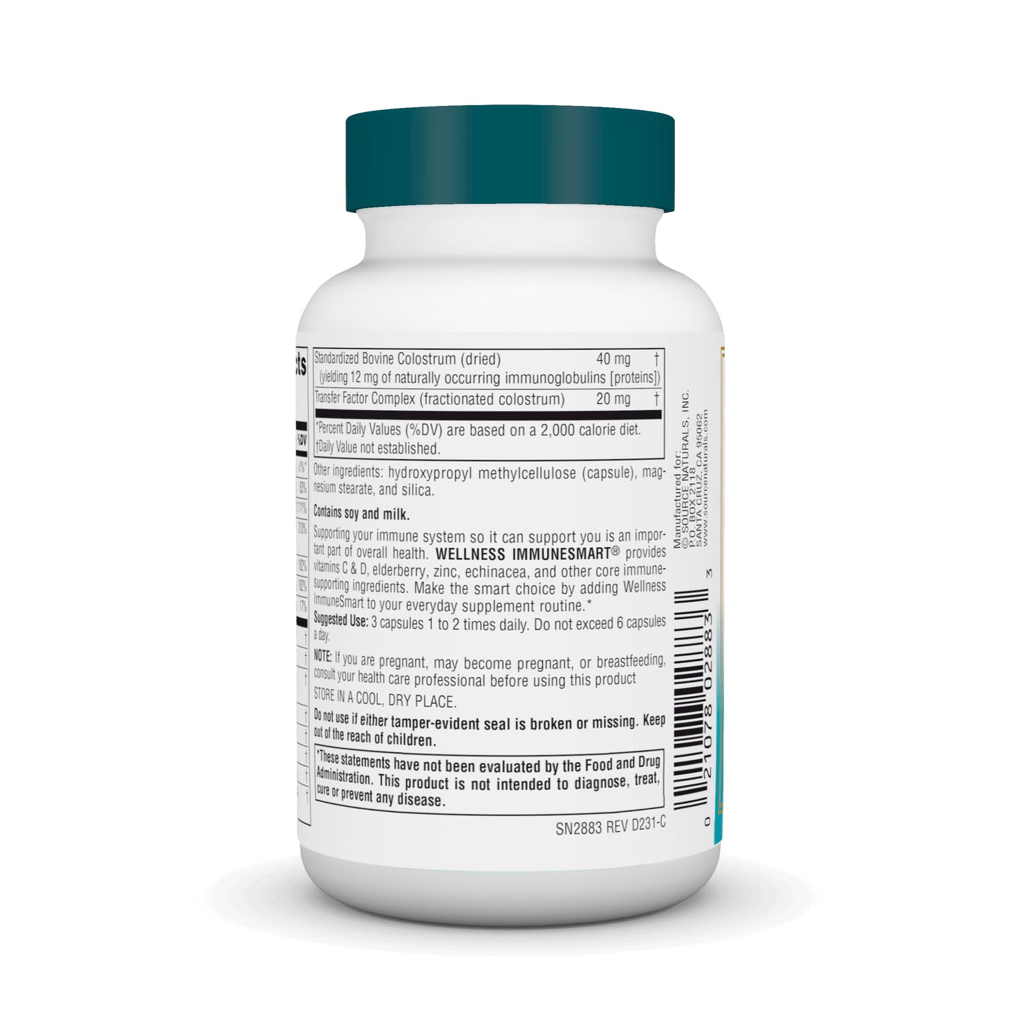 Source Naturals Wellness ImmuneSmart Capsule, 45 Capsules