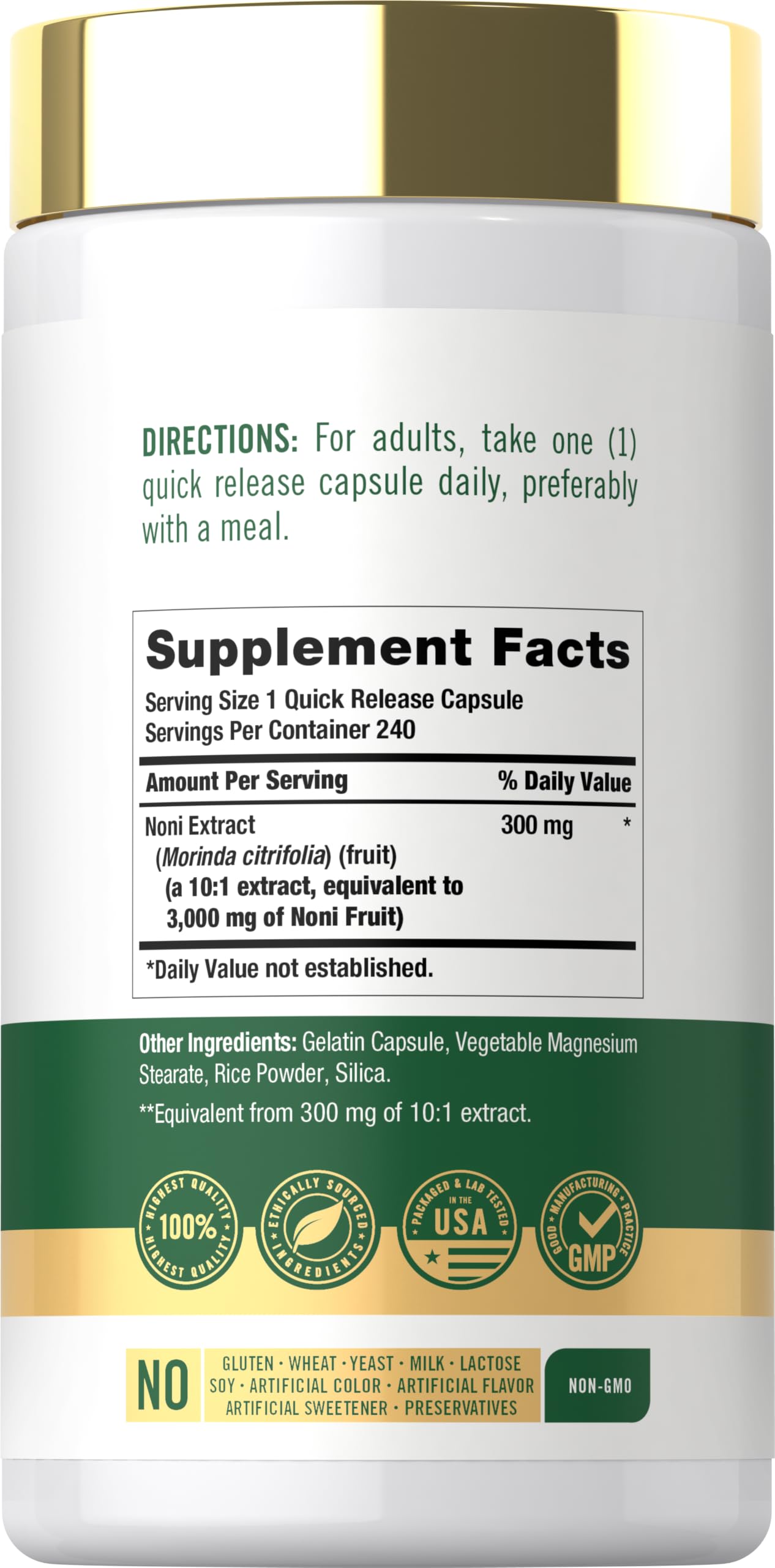 Carlyle Noni Fruit Capsules 240