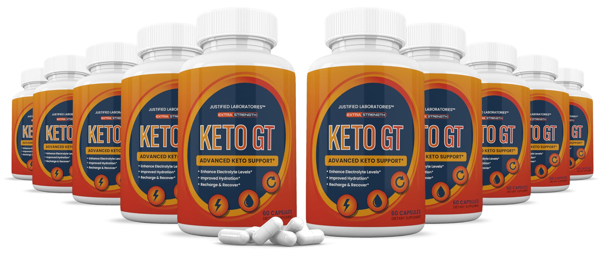 Justified Laboratories Keto GT Keto Pills 1275MG Capsules, 60 Capsules