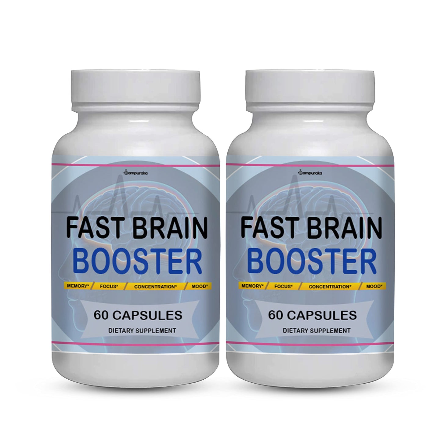 Sampuraka Fast Brain Booster New Advanced Formula 120 Capsules