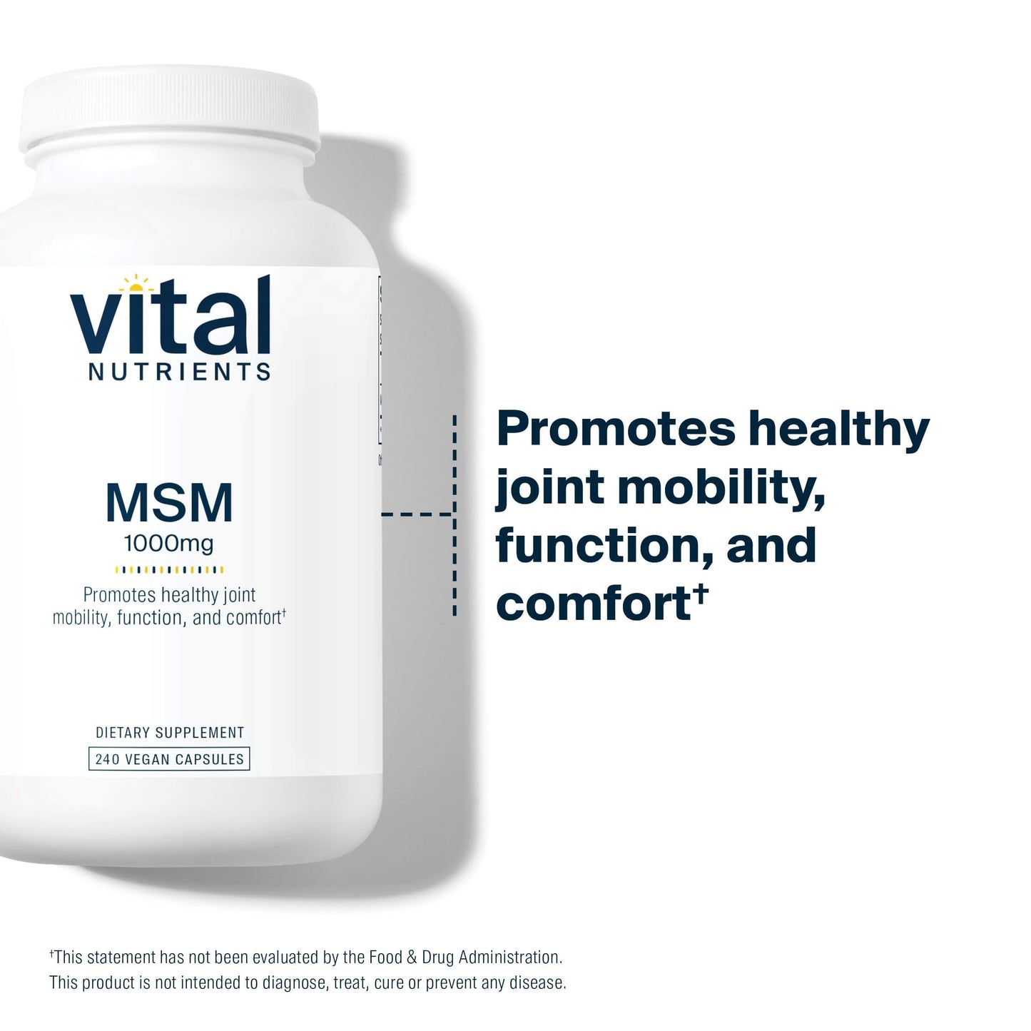 Vital Nutrients MSM 1000mg 240 Capsules
