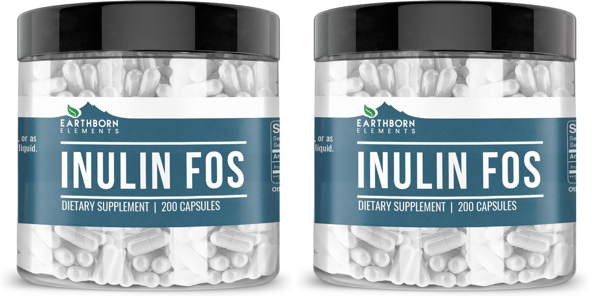 Earthborn Elements Inulin FOS Capsules 400 Capsules