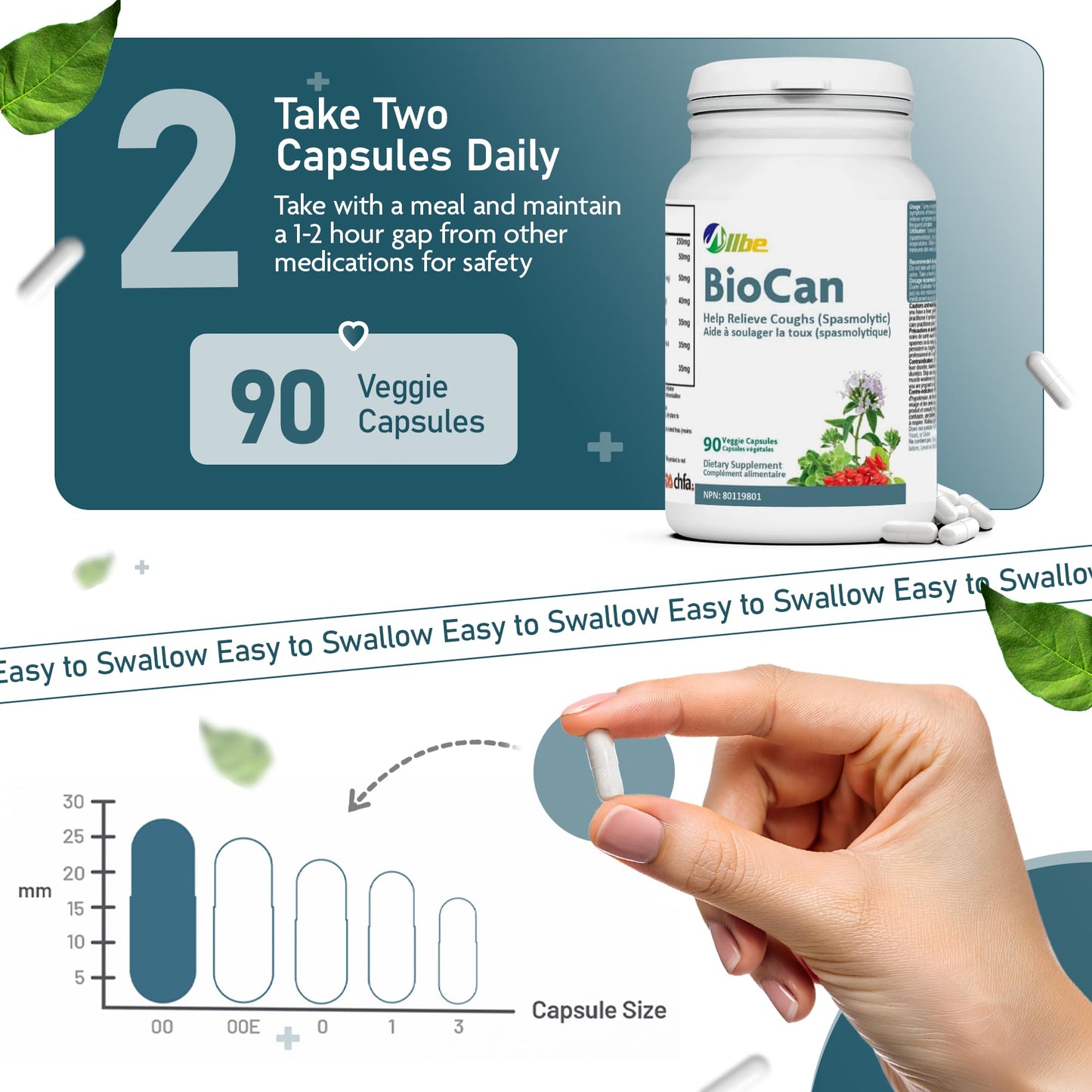 Allbe BioCan Berberine and Cinnamon Capsules, 360 Capsules